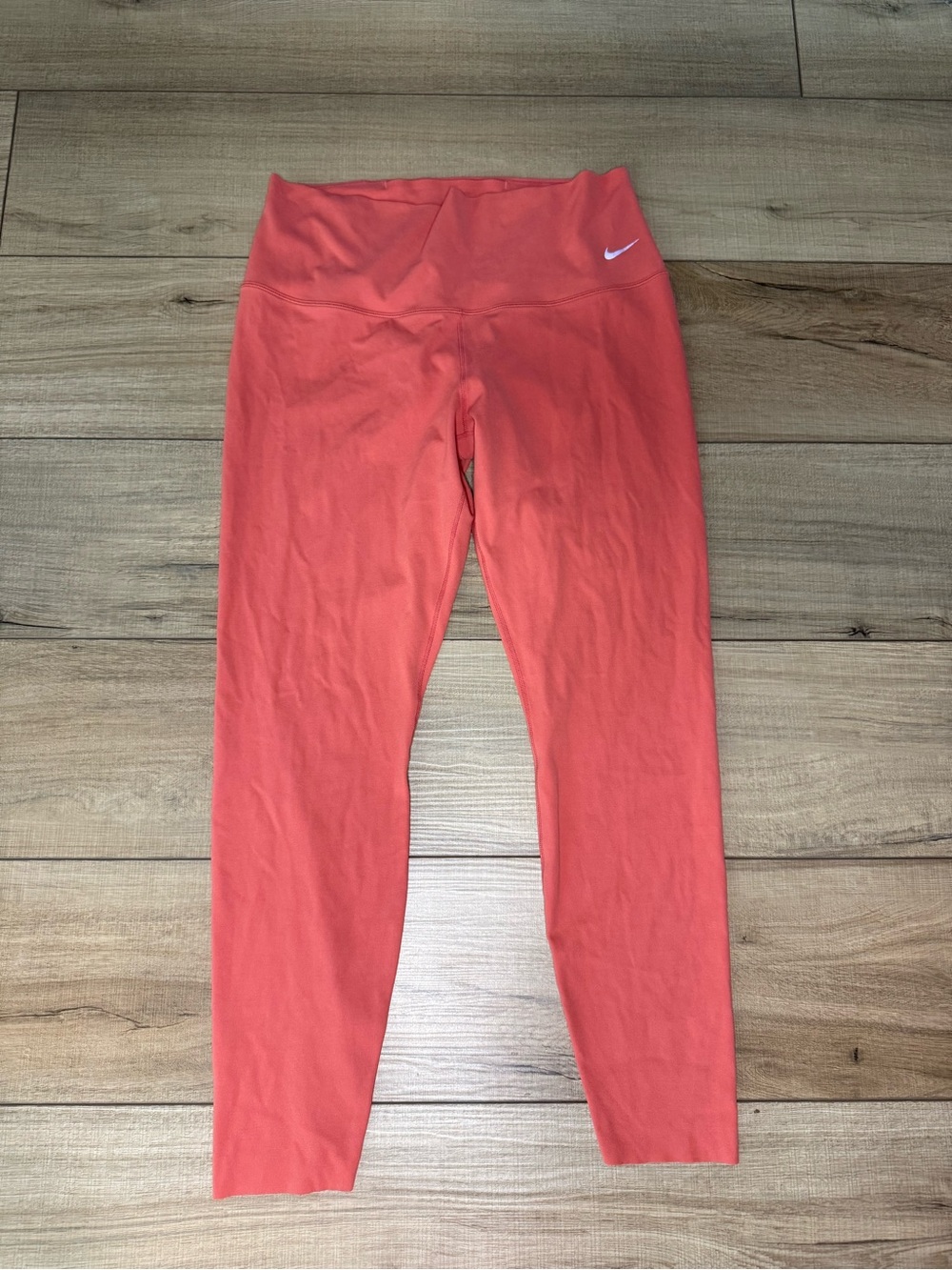 Nike Zenvy Dri-Fit High Rise 7/8 Leggings Womens L Coral Pink Yoga Workout